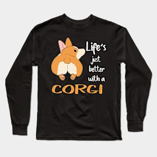 Life'S Just Better With a Corgi (193) Long Sleeve T-Shirt